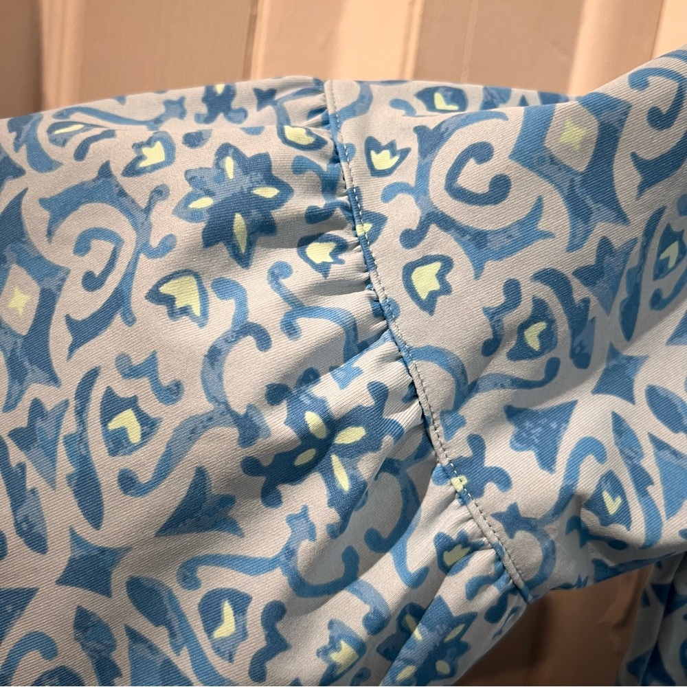 Southern Tide Blue Coastal Dress Medium Performance Collection - Picture 5 of 11